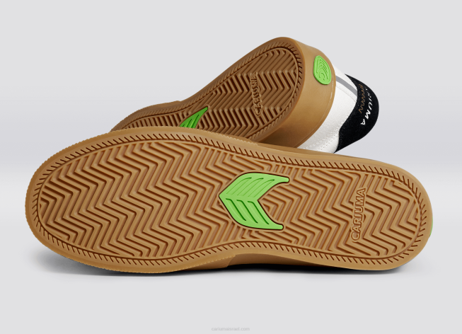 رجال Cariuma علكة بيضاء عتيقة / أسود V2FZ107